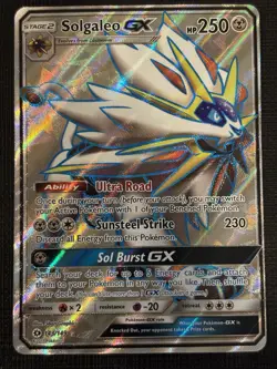 POKEMON SOLGALEO GX LOT SUN & MOON BASE 89/149 & 143/149 AND 89/156 ULTRA PRISM - Image 2