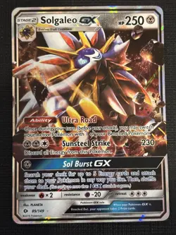 POKEMON SOLGALEO GX LOT SUN & MOON BASE 89/149 & 143/149 AND 89/156 ULTRA PRISM - Image 4