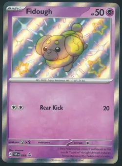 Fidough SVP069 Baby Shiny Promo Pokemon SV Paldean Fates Near Mint - Image 1