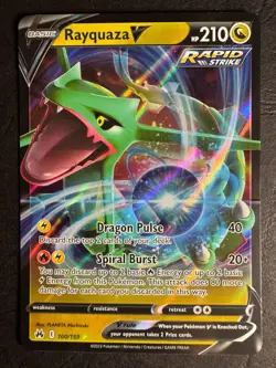 Rayquaza V 100/159 Pokemon Sword & Shield Crown Zenith Near Mint - Image 1
