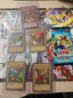 Exodia Legend Of Blue Eyes Complete Set Original Print Unlimited Lp/MP + bonus - Image 1