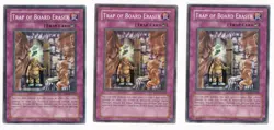 3X Trap of Board Eraser - DR1-EN047 3 x3 Yugioh Yu Gi Oh! Playset - Image 1
