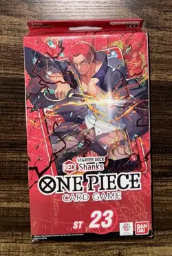 One Piece TCG ST 23 Red Shanks Starter Deck New Factory Sealed St23 Bandai - Image 1