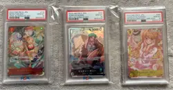 ONE PIECE Card Game Graded Card Set Nefertari Vivi Pudding Bonney PSA 10 Japan - Image 1