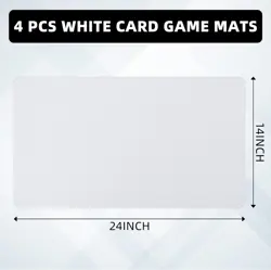 4 Pcs Card Game Mats 14 x 24 Inch Playmat Sublimation Blanks Playmat Smooth Card - Image 2