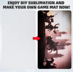 4 Pcs Card Game Mats 14 x 24 Inch Playmat Sublimation Blanks Playmat Smooth Card - Image 3