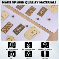 4 Pcs Card Game Mats 14 x 24 Inch Playmat Sublimation Blanks Playmat Smooth Card - Image 4