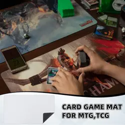 4 Pcs Card Game Mats 14 x 24 Inch Playmat Sublimation Blanks Playmat Smooth Card - Image 5