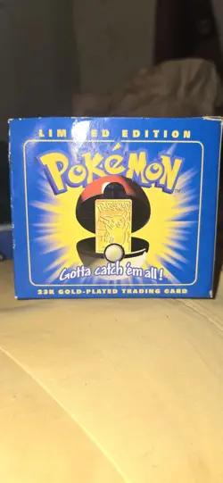 1999 Burger Limited-Edition 23K Gold-Plated Pokemon Trading Card - Image 4