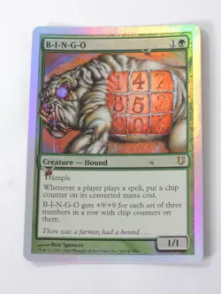 MTG - FOIL - B-I-N-G-O - Unhinged - NM - Image 1