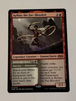 MTG Kellan, the Fae-Blooded Birthright Boon - Wilds Of Eldraine NM - Image 1