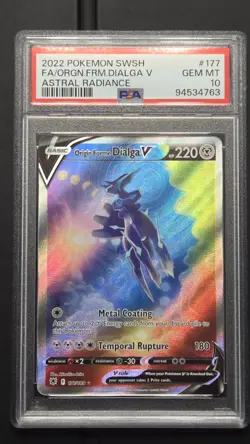Pokemon - Origin Forme Dialga V 177 *GEM MINT PSA 10* Astral Radiance Alt Art - Image 1