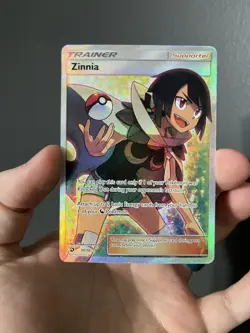 Pokemon Zinnia Full Art 70/70 Dragon Majesty Ultra Rare Holo Trainer - Image 1