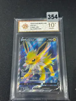 Pokemon TCG S-Chinese Sword &Shield Jolteon V SR CS4aC 143 Grade10 - Image 1