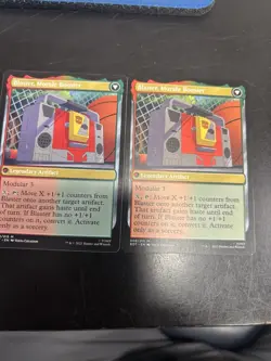 MTG Magic the Gathering Blaster, Combat DJ Bot Mythic Transformers Artifact 2x - Image 2