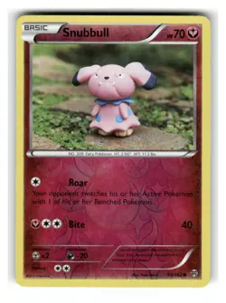 Snubbull 98/162 Common BREAKthrough Pokemon Reverse Holo Lightly Played - Image 1