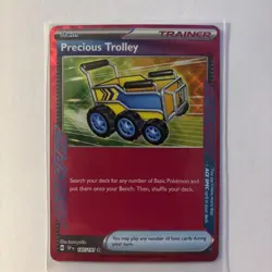 Pokemon TCG Precious Trolley Ace Spec Trainer SV08 Surging Sparks 185/191 - Image 2