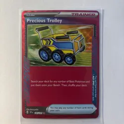 Pokemon TCG Precious Trolley Ace Spec Trainer SV08 Surging Sparks 185/191 - Image 3