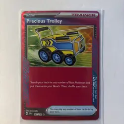 Pokemon TCG Precious Trolley Ace Spec Trainer SV08 Surging Sparks 185/191 - Image 4