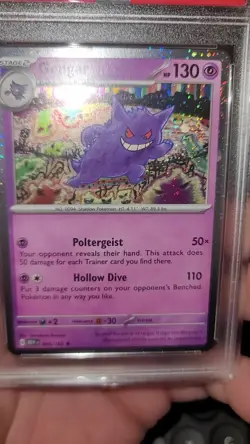Pokemon Gengar SWIRL Sam's Club Promo 094 PSA 9 Mint - Image 2