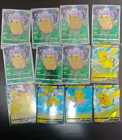 Lot 12 All Pikachu Pokemon TCG S-Chinese Gift Box Holo 001/024 ZR37 - Image 1