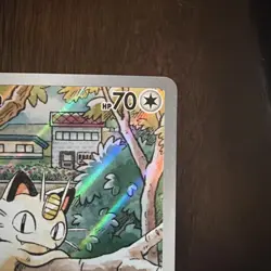 Pokemon TCG Meowth 106/094 Full Art Illustration Rare Holo Phantasmal Flame EN - Image 4