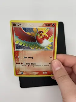 Pokemon Ho-Oh Rare Holo 001/017 POP Series 5 80 HP Fire Wing Fire Blast TCG - Image 3