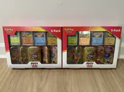 Pokemon Scarlet & Violet - 151 (5-Pack) Mini Tins w/ 4 Promos Costco Bundle (x3) - Image 2