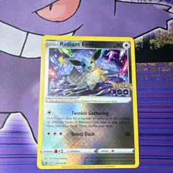 Pokemon TCG Radiant Eevee SWSH Promo SWSH230 Radiant Holo EN 2022 - Image 1