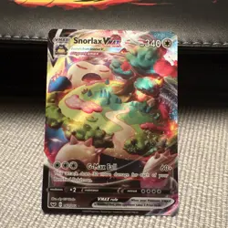 Pokemon TCG Snorlax VMAX 142/202 Swsh01 Sword & Shield Holo Ultra Rare EN - Image 1