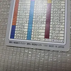 Special Checklist Charizard Bandai Carddass Part 3 & 4 Japanese Pokemon 1997 - Image 4