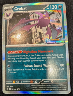 Pokemon Crobat Mep 076 Pre Release STAMPED Promo NM - Image 1