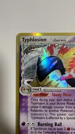 Pokemon -Typhlosion Delta Species EX Dragon Frontiers 12/101 - Holo Rare - NM - Image 3