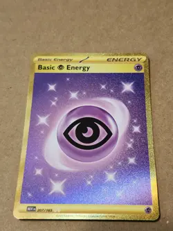 Basic Psychic Energy 207/165 SV 151 Hyper Rare Secret Gold Pokemon NM small nick - Image 1