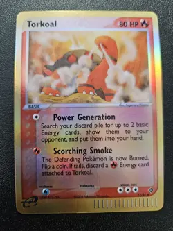 Pokemon EX Dragon Torkoal Reverse Holo Rare 12/97 EXC-NEAR MINT - Image 1