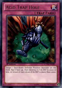 Yu-Gi-Oh! Acid Trap Hole 1st Ed. LCYW-EN283 Rare LP/MP x1 - Image 1