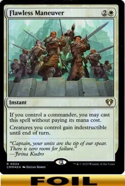 1x - Flawless Maneuver - Extended Art #24 - Commander Masters - NM MTG - Image 1