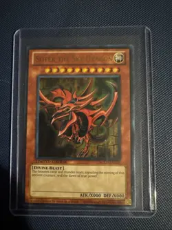 Yu-Gi-Oh! Slifer the Sky Dragon YGLD-ENG01 Limited Ultra Rare NM - Image 1