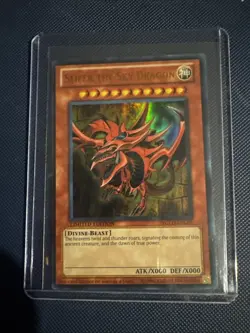 Yu-Gi-Oh! Slifer the Sky Dragon YGLD-ENG01 Limited Ultra Rare NM - Image 3