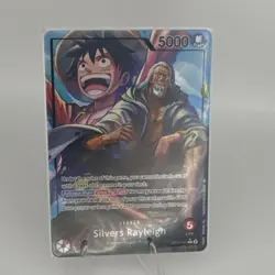 One Piece CCG Silvers Rayleigh OP12-001 Alternate Art Foil Leader 5000 Power - Image 1