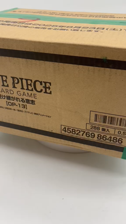 One Piece TCG JAPANESE OP-13 Carrying On His Will 12-Booster Box Case SEALED - Image 2