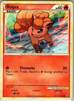 Vulpix 68/95 Non Holo Unleashed - Pokemon Card - NM - Image 1