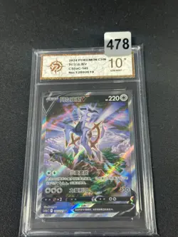Pokemon TCG Chinese Sword & Shield cs5aC 145 SR Arceus V Holo Card Grade 10 - Image 1