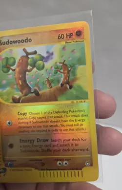 Pokemon TCG Sudowoodo Aquapolis Reverse Holo Card 36/147 NM-LP - Image 3