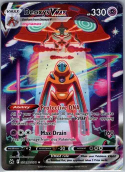 Deoxys VMAX GG45/GG70 SWSH: Crown Zenith: Galarian Gallery - Pokemon Card - NM - Image 1