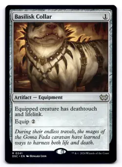 Basilisk Collar NM Commander: Duskmourn: House of Horror 241 MTG Regular - Image 1