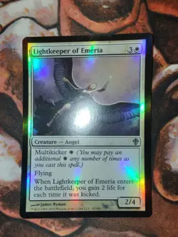 NM FOIL Lightkeeper of Emeria Worldwake WWK MTG Magic the Gathering 1st Edition - Image 1