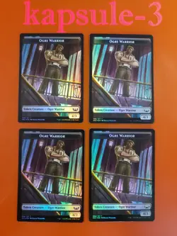 4x Ogre Warrior & Citizen | FOIL TOKEN | Streets of New Capenna | MTG Magic - Image 1