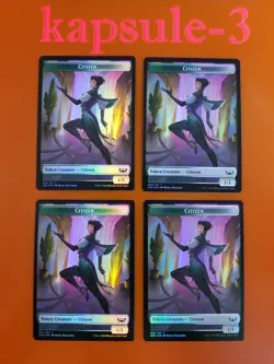 4x Ogre Warrior & Citizen | FOIL TOKEN | Streets of New Capenna | MTG Magic - Image 2