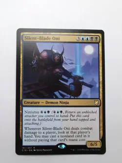 MTG Silent-Blade Oni (C18) Commander 2018 Regular Rare 191/307 - Image 1